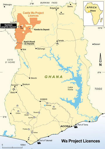 Castle Minerals Ghana Projects